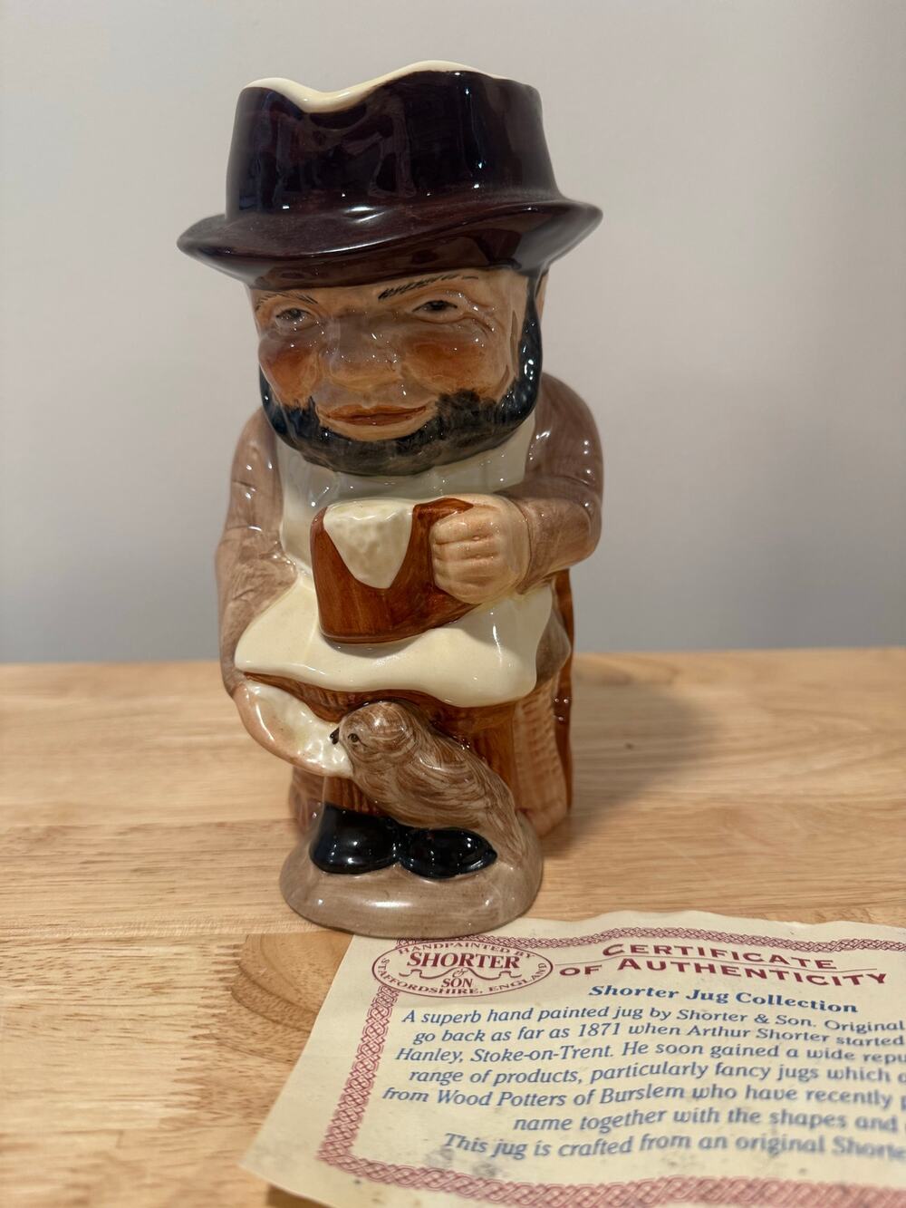 Vintage Toby Jug Shorter And Son Huntsman Staffordshire England JL